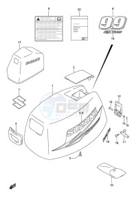 DF 9.9 drawing Engine Cover