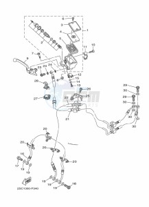 TRACER 900 MTT850 (B5CF) drawing FRONT MASTER CYLINDER