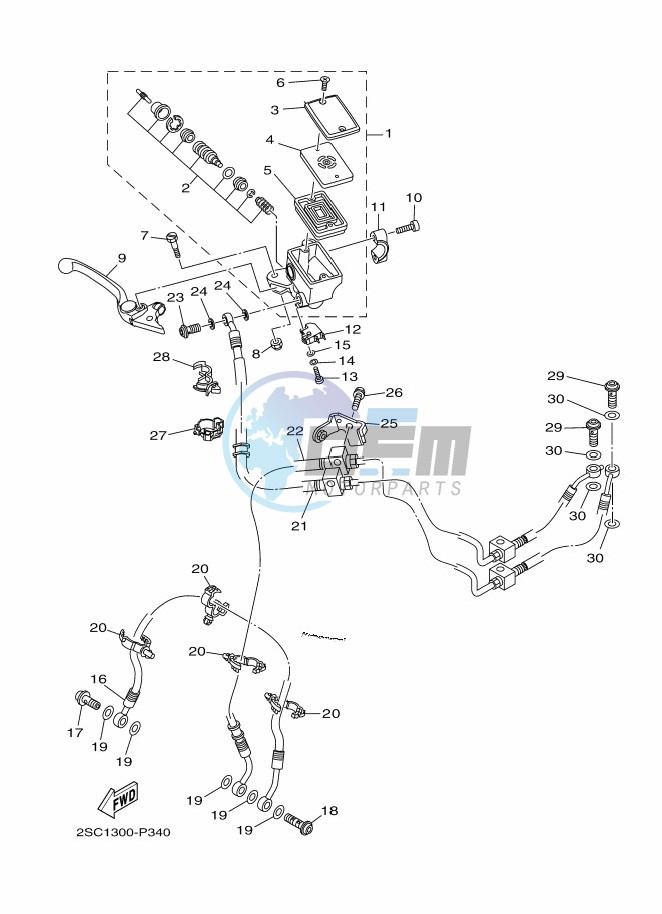 FRONT MASTER CYLINDER