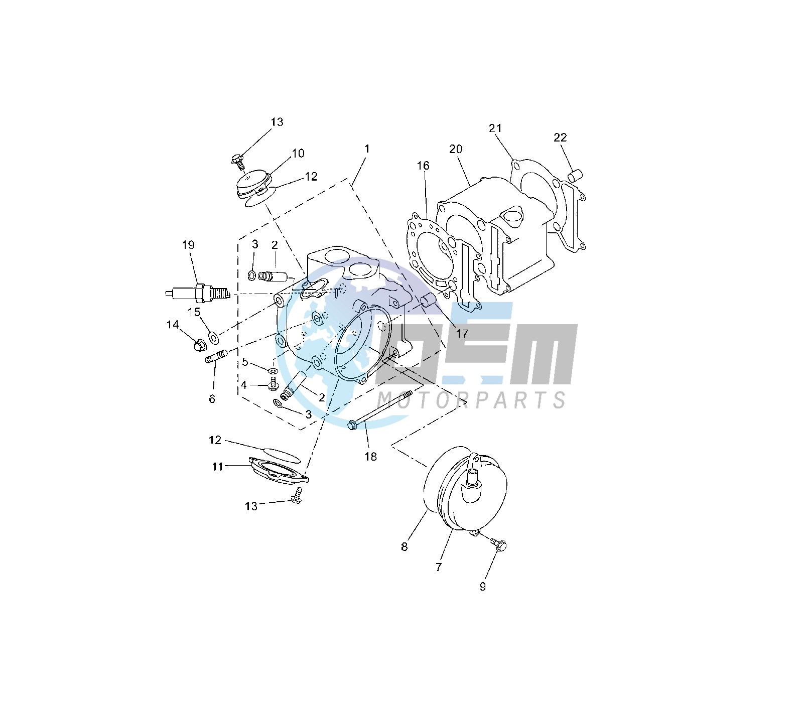 CYLINDER AND HEAD