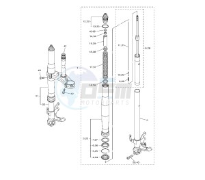 YZF R1 1000 drawing FRONT FORK