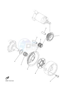 YFM250R YFM25RB RAPTOR 250 (1BTG 1BTH 1BTJ) drawing STARTER CLUTCH