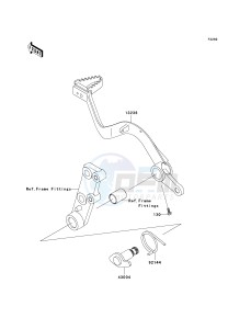 KL 650 E [KLR650] (E8F-E9F) E9F drawing BRAKE PEDAL