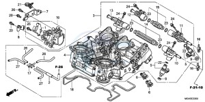 VFR1200XC drawing THROTTLE BODY