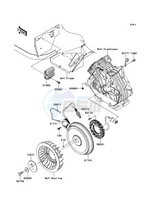 MULE_600 KAF400BBF EU drawing Generator/Ignition Coil