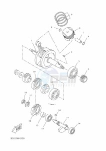 YZF125-A YZF-R125 (B5G5) drawing CRANKSHAFT & PISTON