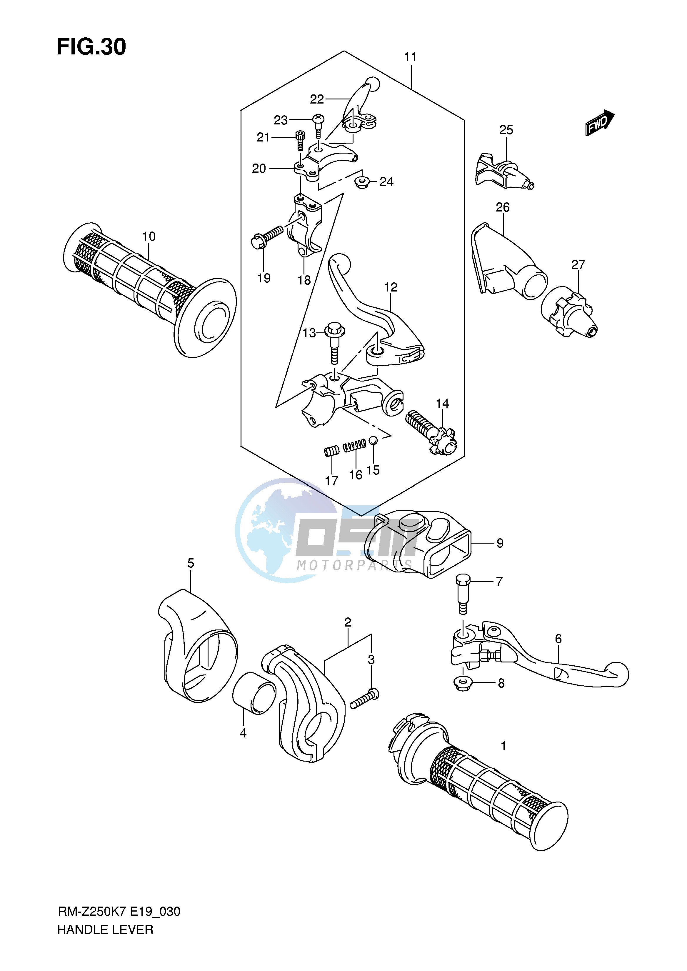 HANDLE LEVER (MODEL K7)