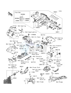 ZX 600 P [NINJA ZX-6R] (7F-8FA) P8FA drawing CHASSIS ELECTRICAL EQUIPMENT