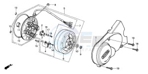 C50Z2 drawing LEFT CRANKCASE COVER/ GENERATOR (2)