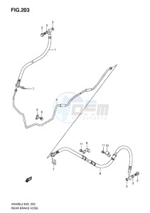 AN400Z ABS BURGMAN EU-UK drawing REAR BRAKE HOSE