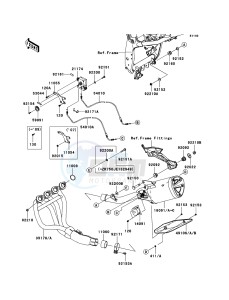 Z750 ZR750L7F GB XX (EU ME A(FRICA) drawing Muffler(s)