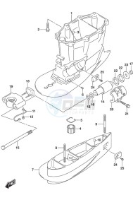 DF 250AP drawing Drive Shaft Housing w/Transom (XX)