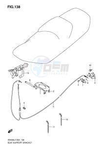 AN400 ABS BURGMAN EU drawing SEAT SUPPORT BRACKET