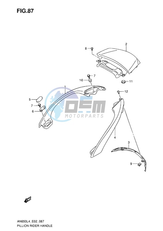 PILLION RIDER HANDLE