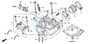 CRF450RC drawing CYLINDER HEAD