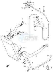 VL800 (E2) VOLUSIA drawing RADIATOR HOSE