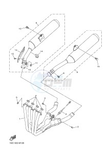 FJR1300A FJR1300A ABS (1MCN) drawing EXHAUST