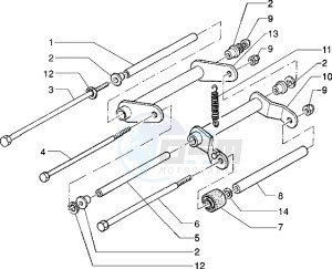 Typhoon 125 drawing Swinging arm