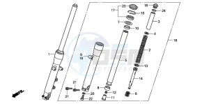 VT750C2 VT750C2 drawing FRONT FORK