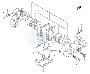 GSX600F (E2) Katana drawing REAR CALIPER