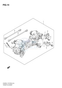 DL650 (E3) V-Strom drawing THROTTLE BODY (DL650AL1 E3)