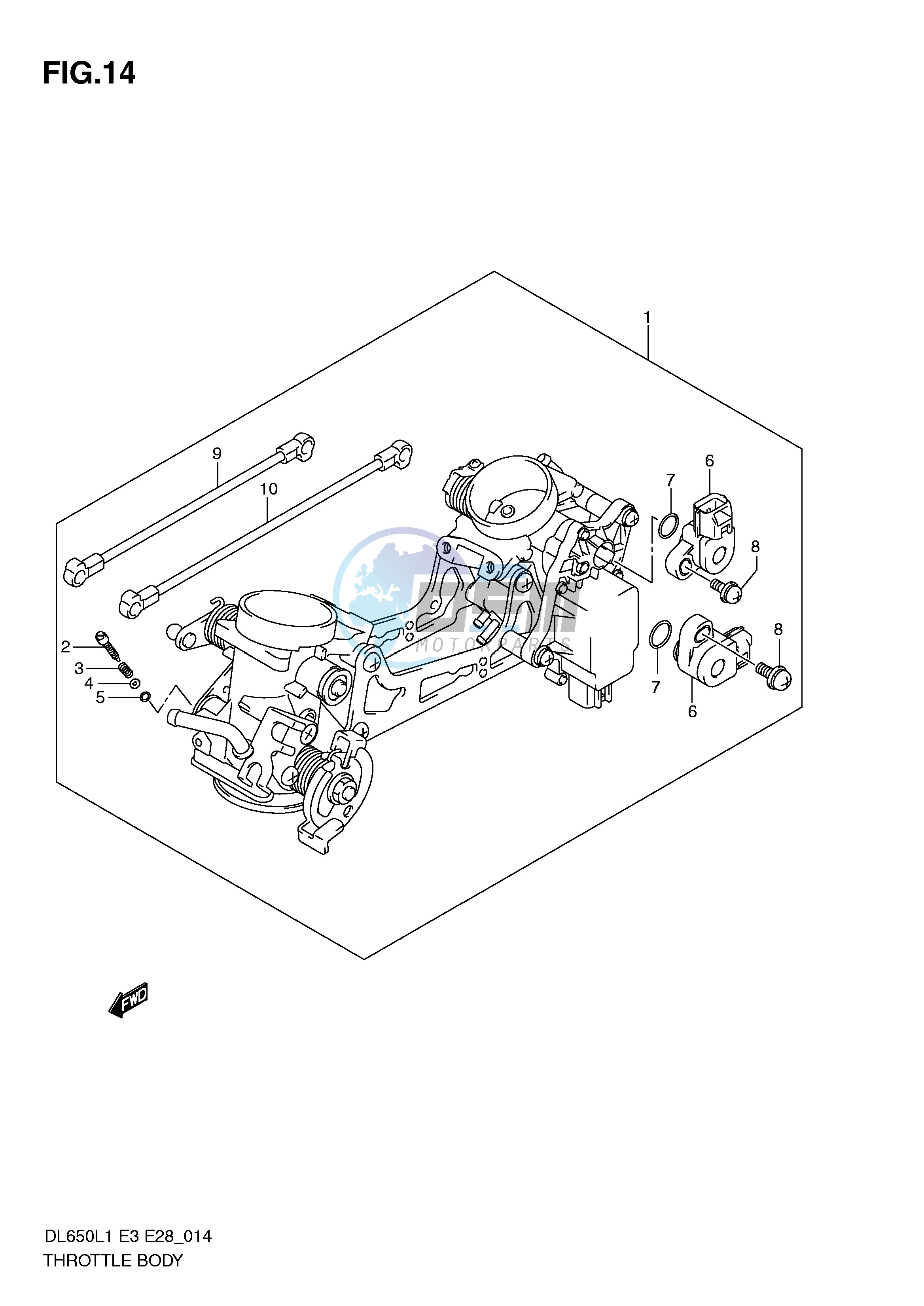 THROTTLE BODY (DL650AL1 E3)