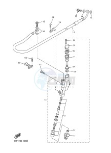 YZ250F (17DH 17DJ 17DK 17DL) drawing REAR MASTER CYLINDER