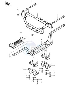 KLT 200 A [KLT200] (A4-A4A DUCKSTER) [KLT200] drawing FOOTRESTS -- 83 KLT200-A4_A4A- -