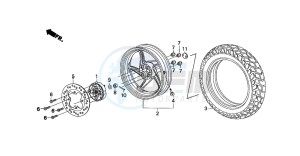 SZX50X X8R-X drawing REAR WHEEL (2)