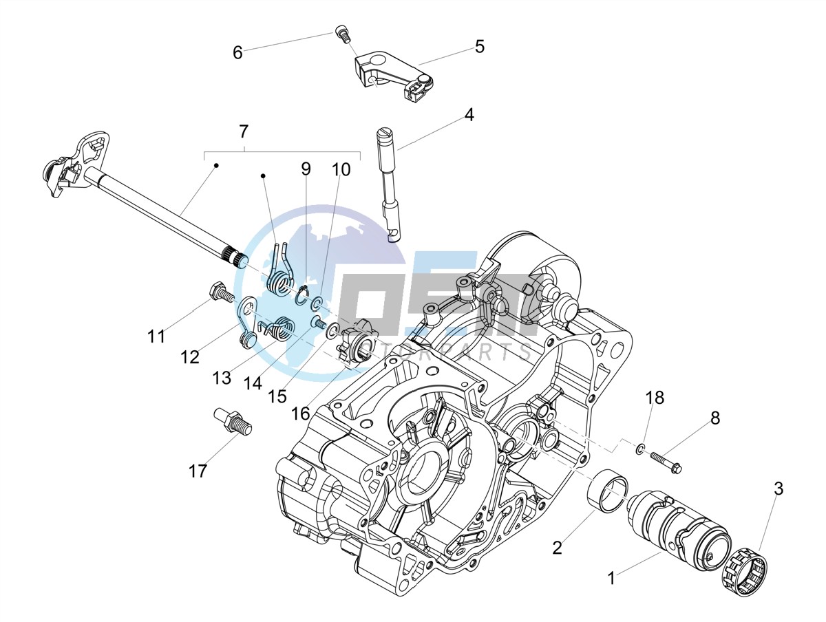 Gear box / Selector / Shift cam