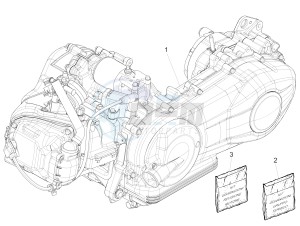 SPRINT 150 4T 3V IE ABS E3 (EMEA) drawing Engine, assembly