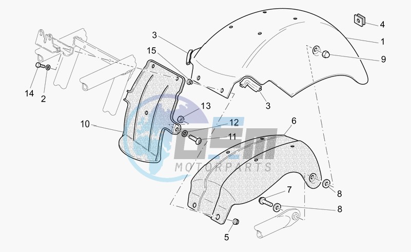 Rear mudguard