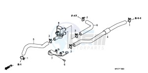 XL125VB drawing AIR INJECTION CONTROL