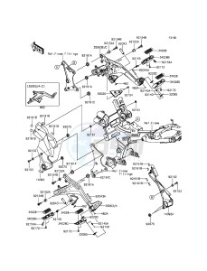 ER-6N ER650ECF XX (EU ME A(FRICA) drawing Footrests