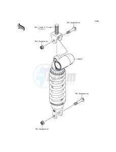 NINJA_ZX-6R ZX600REF FR GB XX (EU ME A(FRICA) drawing Shock Absorber(s)