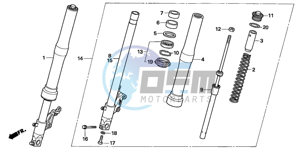 FRONT FORK (CB600F5/6)