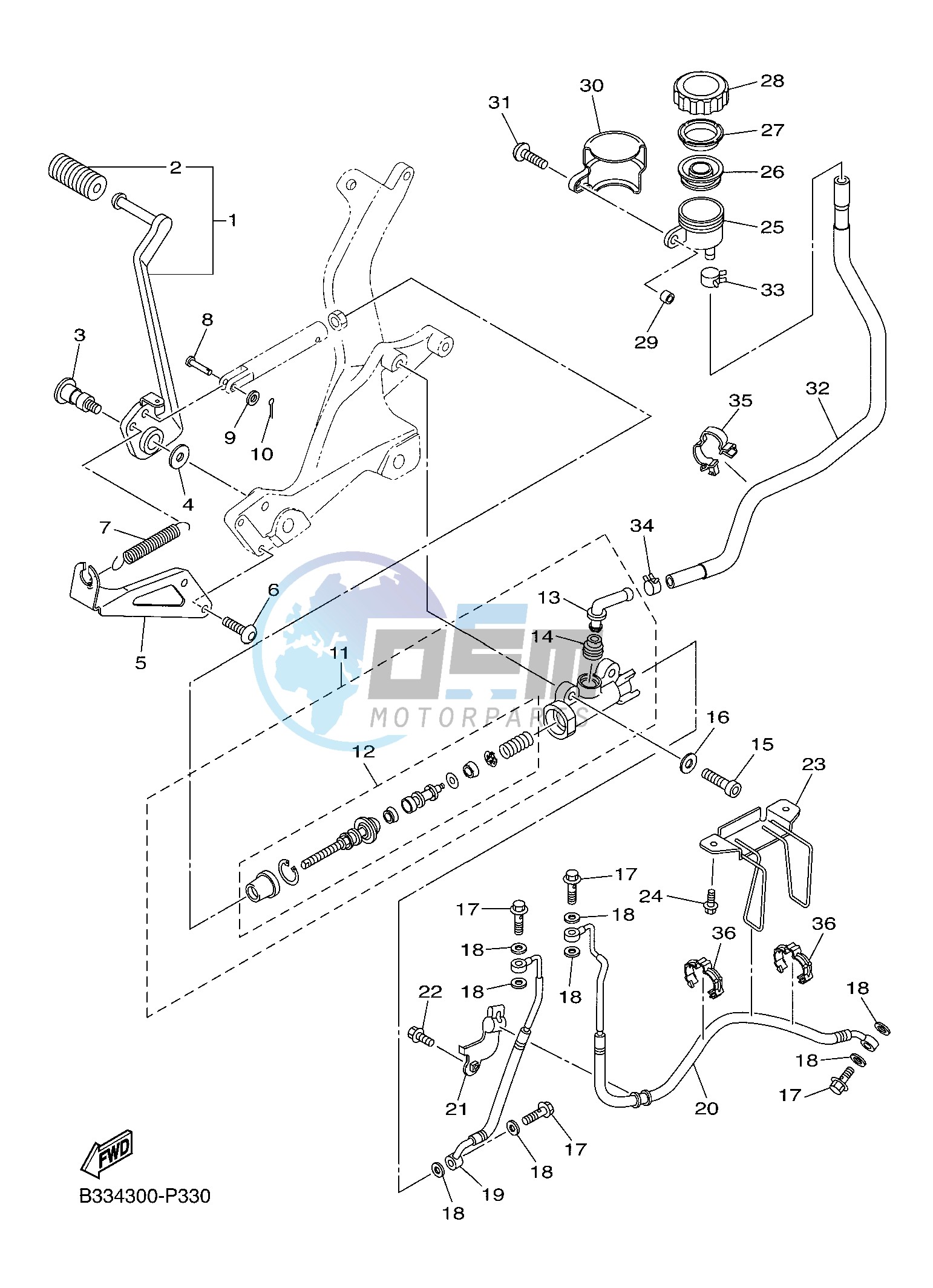 REAR MASTER CYLINDER