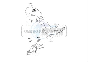 ZZR 250 (EU) drawing WARNING DECALS