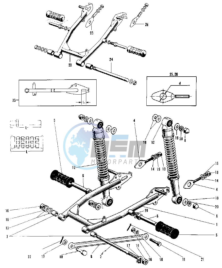 SWING ARM_SHOCK ABSORBERS -- 69-73- -