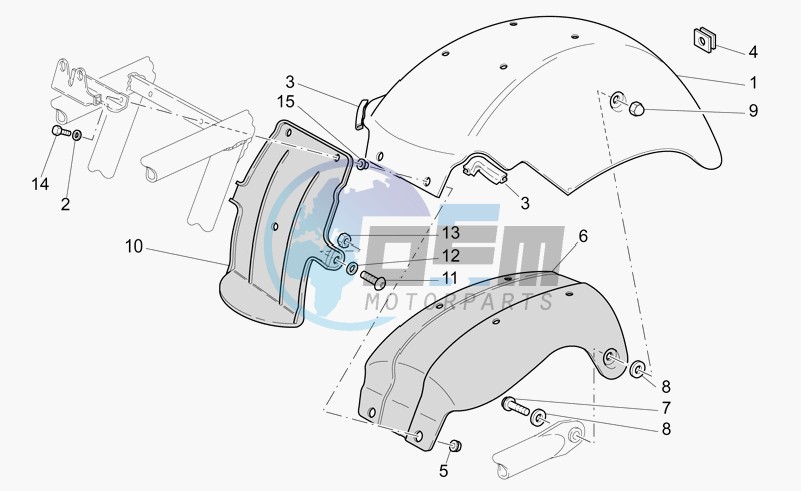 Rear mudguard