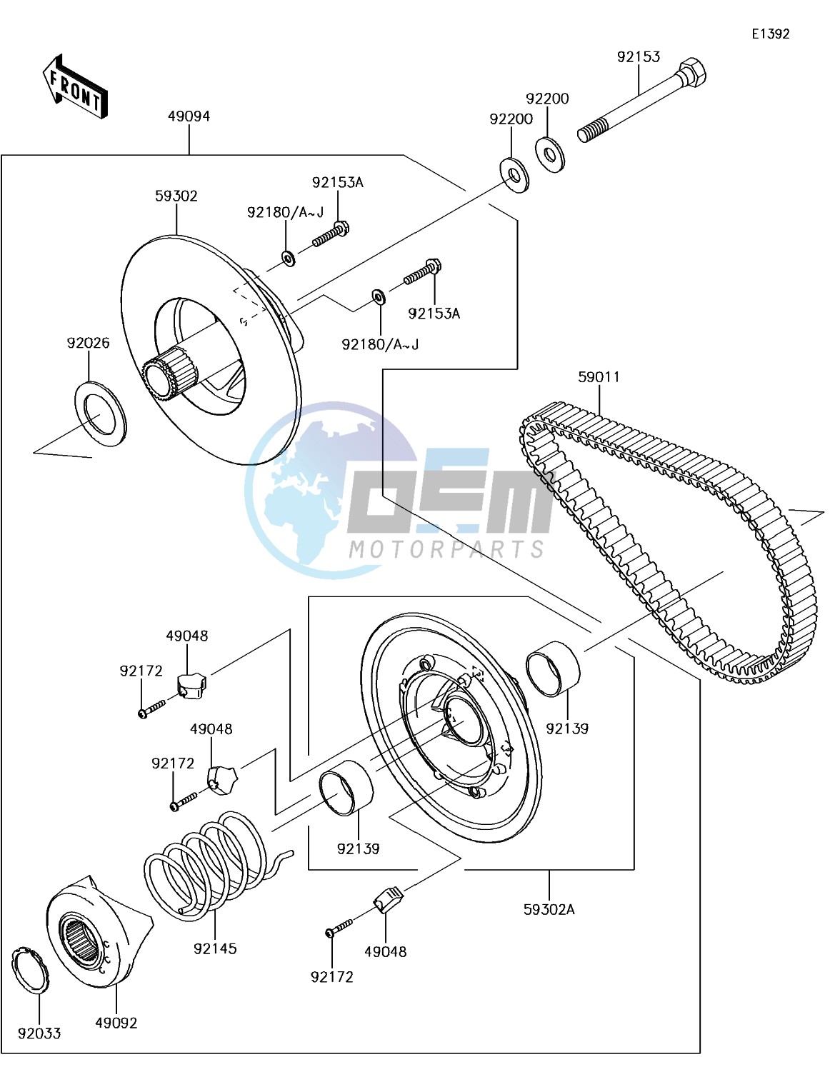 Driven Converter/Drive Belt