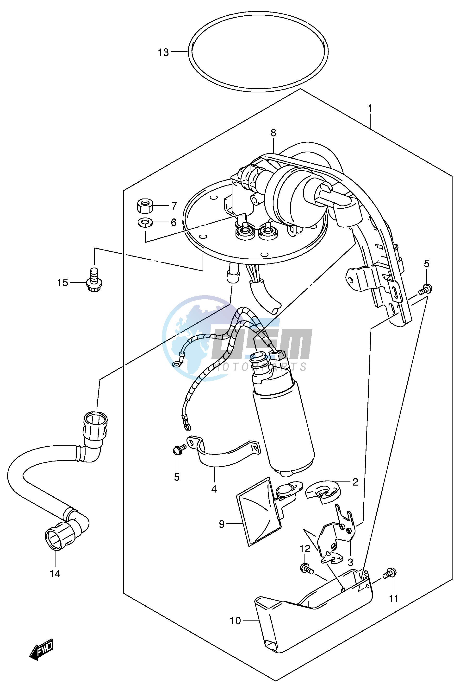 FUEL PUMP (MODEL K5)