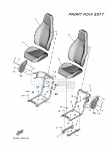 YXF1000EW YX10FRPAP (B4JF) drawing SEAT