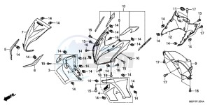 NSC50T2F NSC50T2 UK - (E) drawing FRONT COVER/ INNER COVER (NSC502WH/ T2)