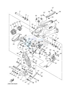 XT1200ZE SUPER TENERE ABS (2KBC) drawing REAR ARM & SUSPENSION