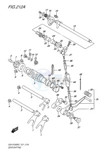 GSX-R1000R EU drawing GEAR SHIFTING