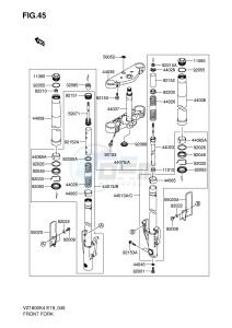 VZ1600 (E19) drawing FRONT FORK