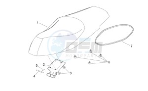 Sport City Cube 250-300 ie e3 drawing Saddle unit