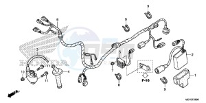 CRF450XE CRF450R Europe Direct - (ED) drawing WIRE HARNESS