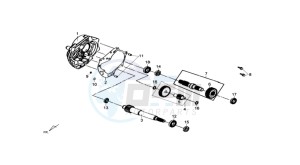 SYMPHONY ST 50 drawing CRANKCASE - DRIVE SHAFT